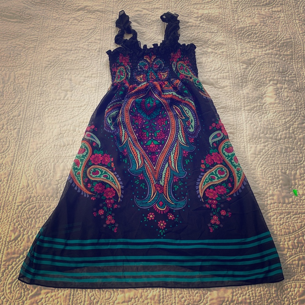 Black and paisley dress by Buffalo David Britton